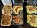 The dumpling feast, with noodles and rice for good measure
