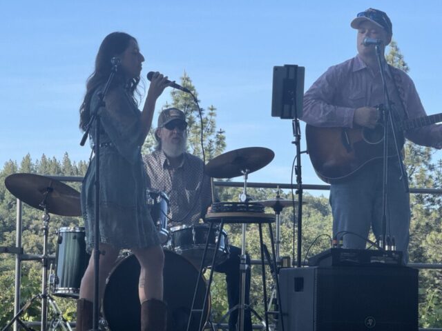 We went to a local winery and watched out friends play Saturday night, always fun.